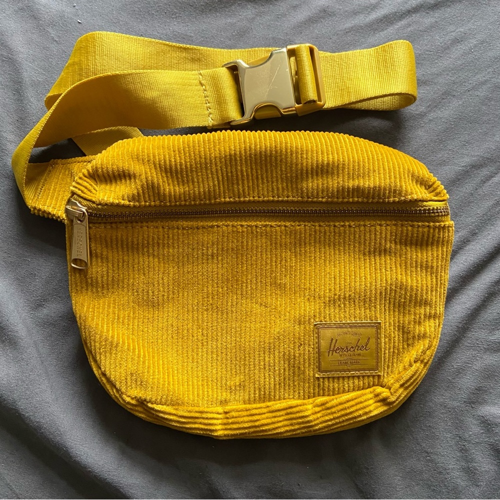 Herschel Mustard Corduroy Belt Bag / Fanny Pack